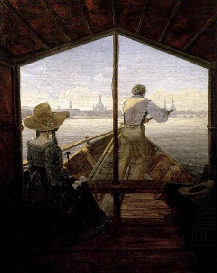 A Gondola on the Elbe near Dresden, Carl Gustav Carus